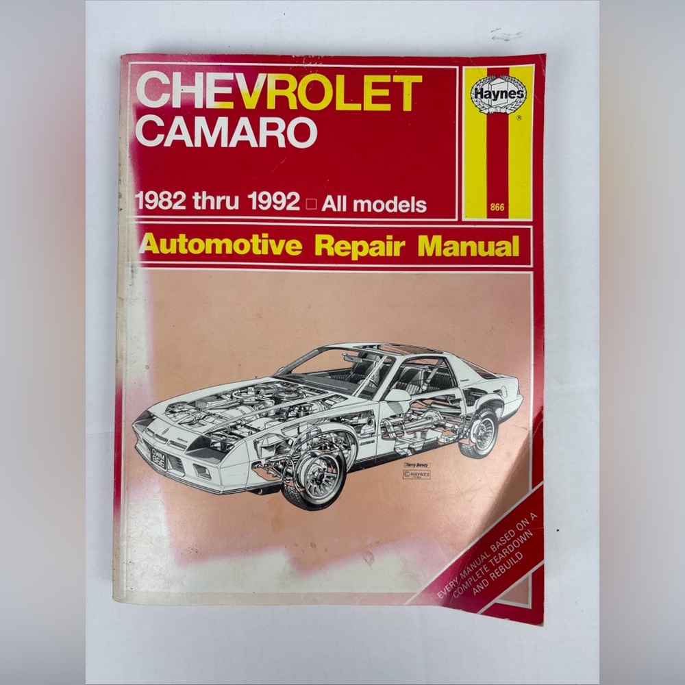 Chevrolet Camaro 1982 thru 1992 Haynes Manual Automotive Repair Paperback